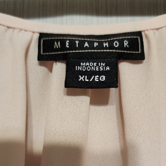 Metaphor Pink Tie Front Blouse - Picture 2 of 7